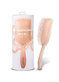 framar Detangler Brush Paddle Brush Elegant Detangling Brush No More Tangles Hair Brush Hair Brushes For Women Men And Children (Champagne)  - Image 2
