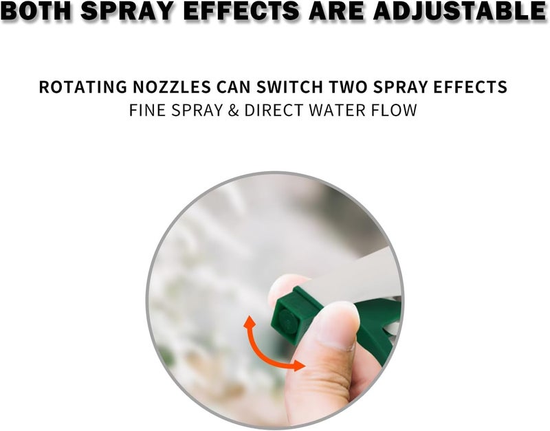 KSEIBI Garden Pressure Water Hand Sprayer with Adjustable Nozzle, 900 ml Capacity, White/Green - Image 1