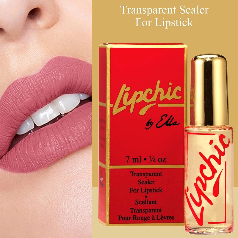 Lip Chic By Ella Ella International Lip Chic Lipstick Sealer - Transparent Smudge-Proof and Kiss-Proof Formula - Image 2