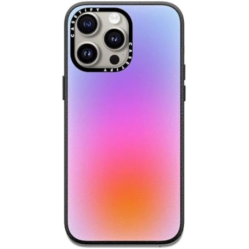 Casetify Pebbled iPhone 15 Pro Max Case 【Textured / 4.9ft Drop Protection/Compatible with Magsafe】 Color Cloud: A New Thing is On The Way - Jet Black - Image 1