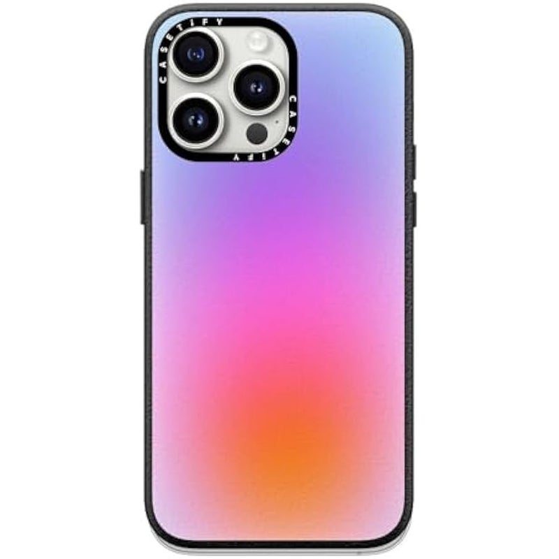 Casetify Pebbled iPhone 15 Pro Max Case 【Textured / 4.9ft Drop Protection/Compatible with Magsafe】 Color Cloud: A New Thing is On The Way - Jet Black - Image 3