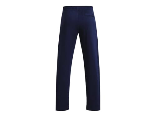 Under Armour Men's Rival Fleece Pants, (410) Midnight Navy / / White, Medium - Image 5