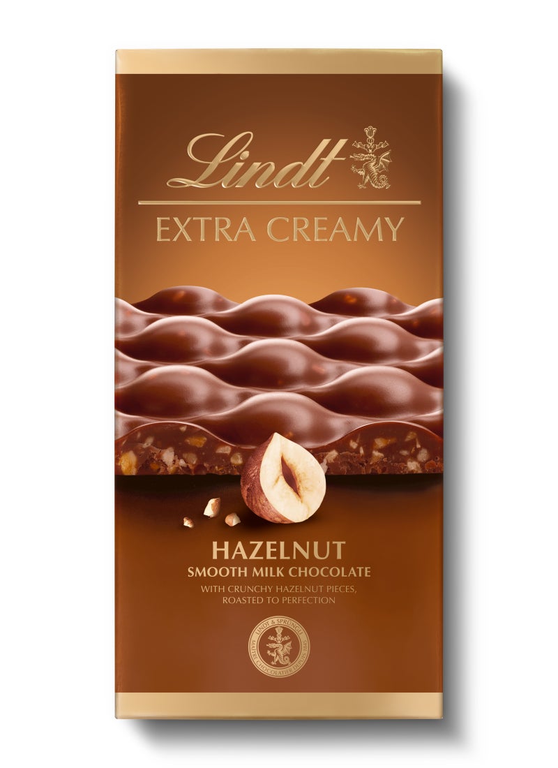 Lindt Extra Creamy Milk Hazelnut Chocolate 80g - Image 1