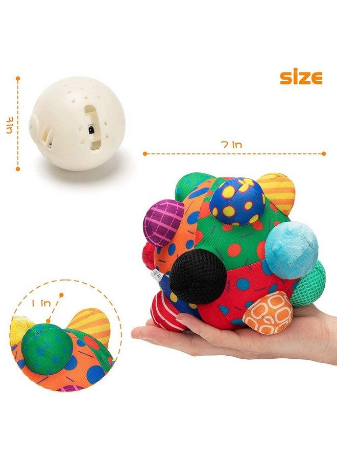 teytoy Baby Music Shake Dancing Ball Toy, Developmental Bumpy Ball Sensory Soft Toys, Easy To Grasp Bumps Help Develop Motor Skills For Girls And Boys Ages 12 Months And Up - Image 3