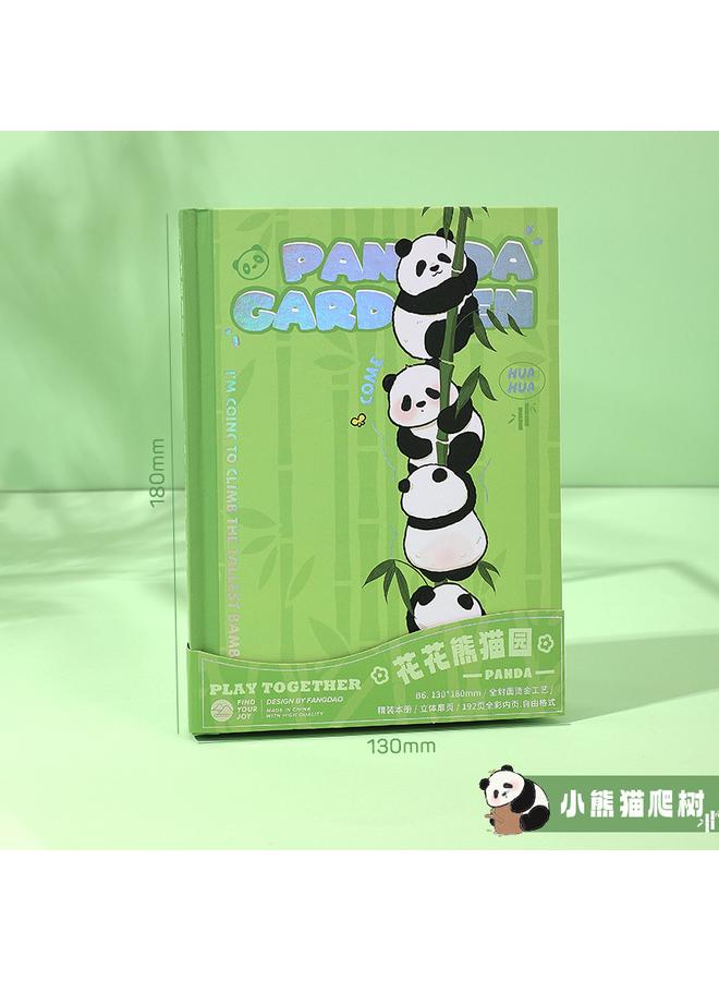 Bluejw Panda Hand Account Book Girl High Beauty Value Award Notebook Creative Gift Birthday Gift Box Suit Student Card - Image 1