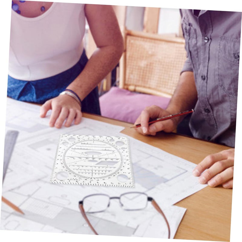 2 Pcs Architectural Scale Ruler Rolling Template 12 Inch For Drafting And Art Design - Image 4