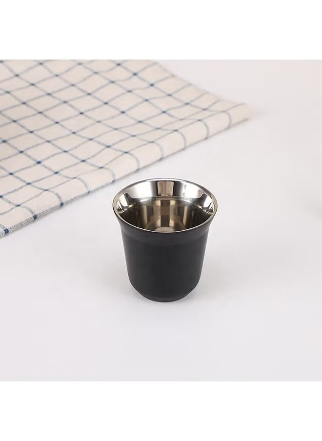 Aijmil مجموعة أكواب قهوة ستانلس ستيل عازلة مع غطاء خشبي - تصميم أنيق بنقوش عربية للسفر والاستخدام اليومي - Image 4