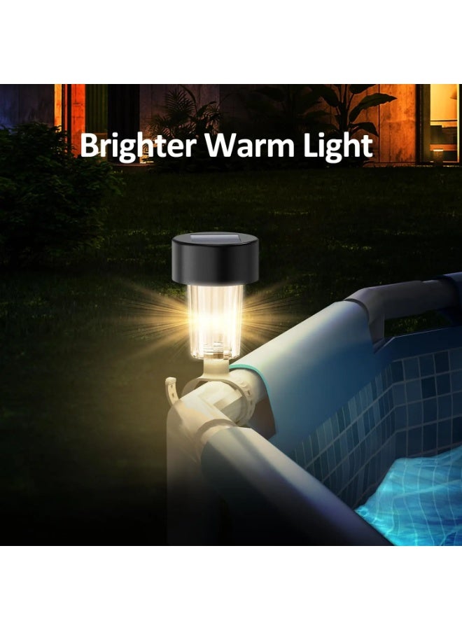 6-Piece Solar LED Pool Lights for Above Ground Swimming Pool Fence, Waterproof Outdoor Decorative Lighting - Image 4