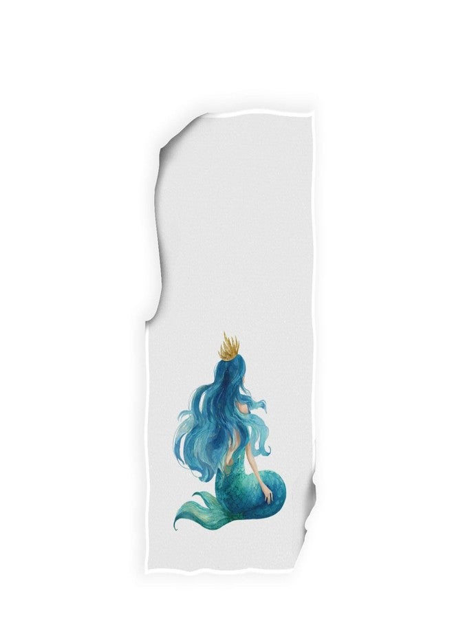 Wamika Watercolor Beautiful Mermaid Character Hand Towels Cute Sea Cartoon Bath Towels Soft Absorbent Multipurpose Bathroom Towel for Hand,Face,Spa and Gym,15x30 in - Image 5