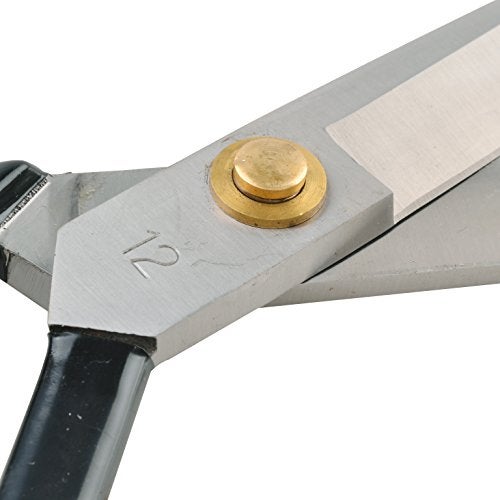 eZthings® 12" Upholstery Shears Heavy Duty Scissors For Cutting Arts and Craft Fabrics, Carpets (12 Inch Leather Cutting) - Image 4