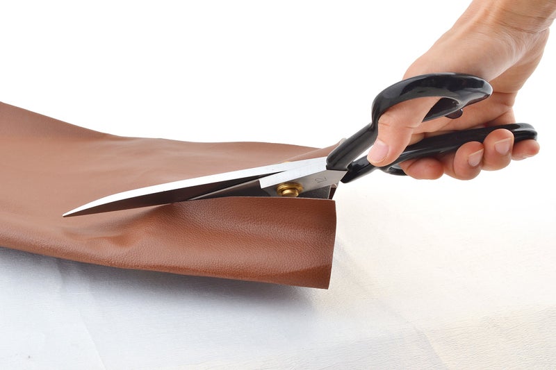 eZthings® 12" Upholstery Shears Heavy Duty Scissors For Cutting Arts and Craft Fabrics, Carpets (12 Inch Leather Cutting) - Image 5