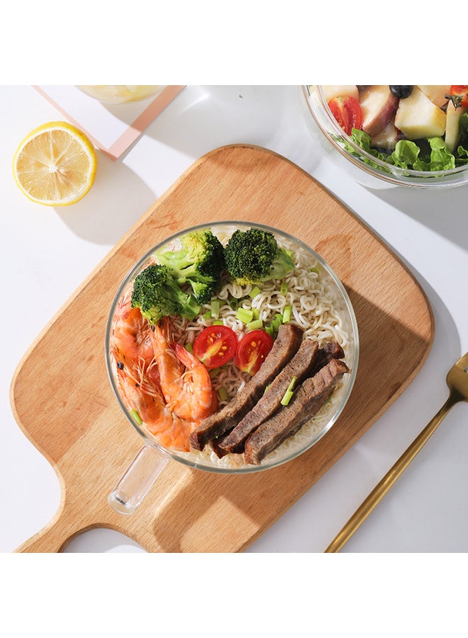 Weimingnuo High Borosilicate Glass Household Bowl 1500ml High Temperature Resistant Noodle Pot Soup Pot Glass Pot Single Handle Glass Bowl - Image 5