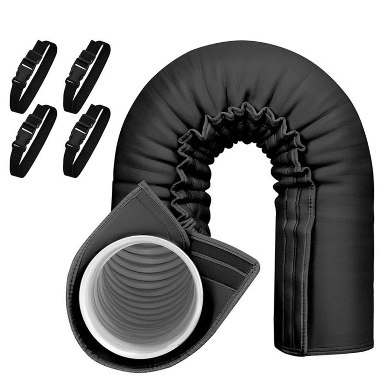 Dustproof Ac Hose Cover 150x53cm For 5 To 5.9 Inch Hoses - Reliable Dustproof Protection Heat Insulating Ac Hose Sleeve - Effective Heat Insulation Portable Ac Exhaust Hose Cover For Home Bedroom - Image 2
