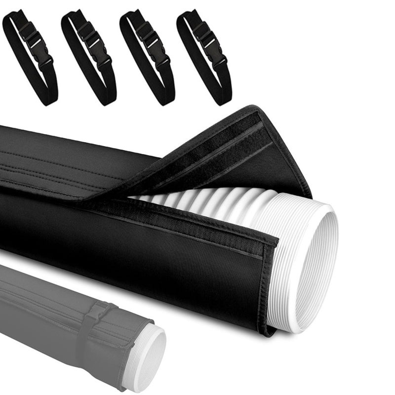 Dustproof Ac Hose Cover 150x53cm For 5 To 5.9 Inch Hoses - Reliable Dustproof Protection Heat Insulating Ac Hose Sleeve - Effective Heat Insulation Portable Ac Exhaust Hose Cover For Home Bedroom - Image 4