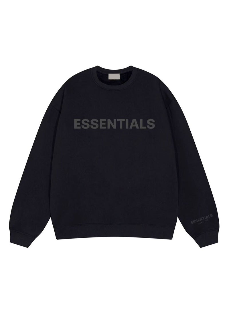 ESSENTIALS Crewneck Sweater New Casual Joker Pullover Top Tide for Men and Women Couples - Image 2