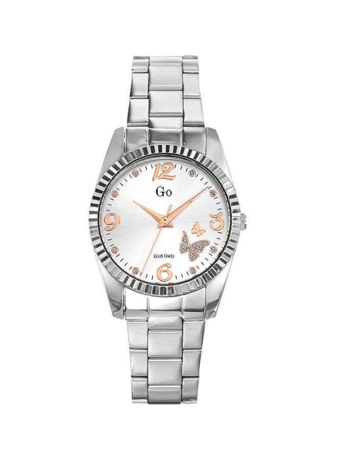 GO Women Water Resistant Analog Watch 694923 - 30 mm - Silver - Image 1