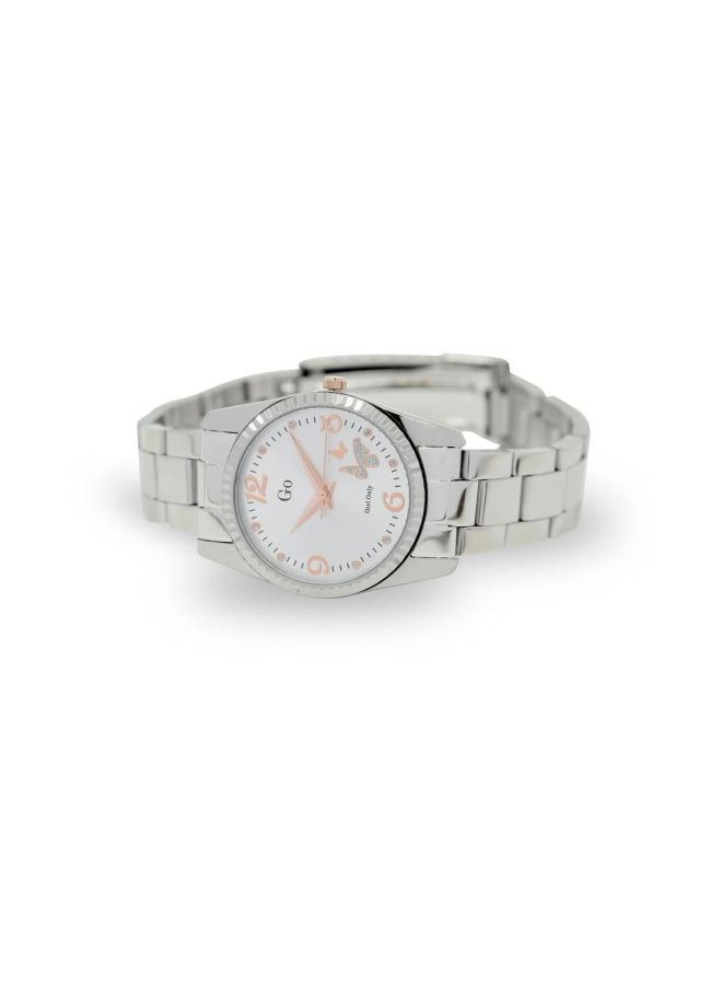 GO Women Water Resistant Analog Watch 694923 - 30 mm - Silver - Image 2