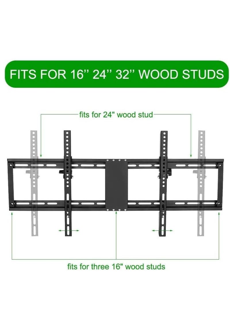 Tilting TV Wall Mount, TV Wall Mount for 32-85 Inch TV, Monitor Wall Mount for LED LCD Plasma 15˚ Tilting Load 60 kg VESA Max 800 x 400 with(LEVEL) - Image 1