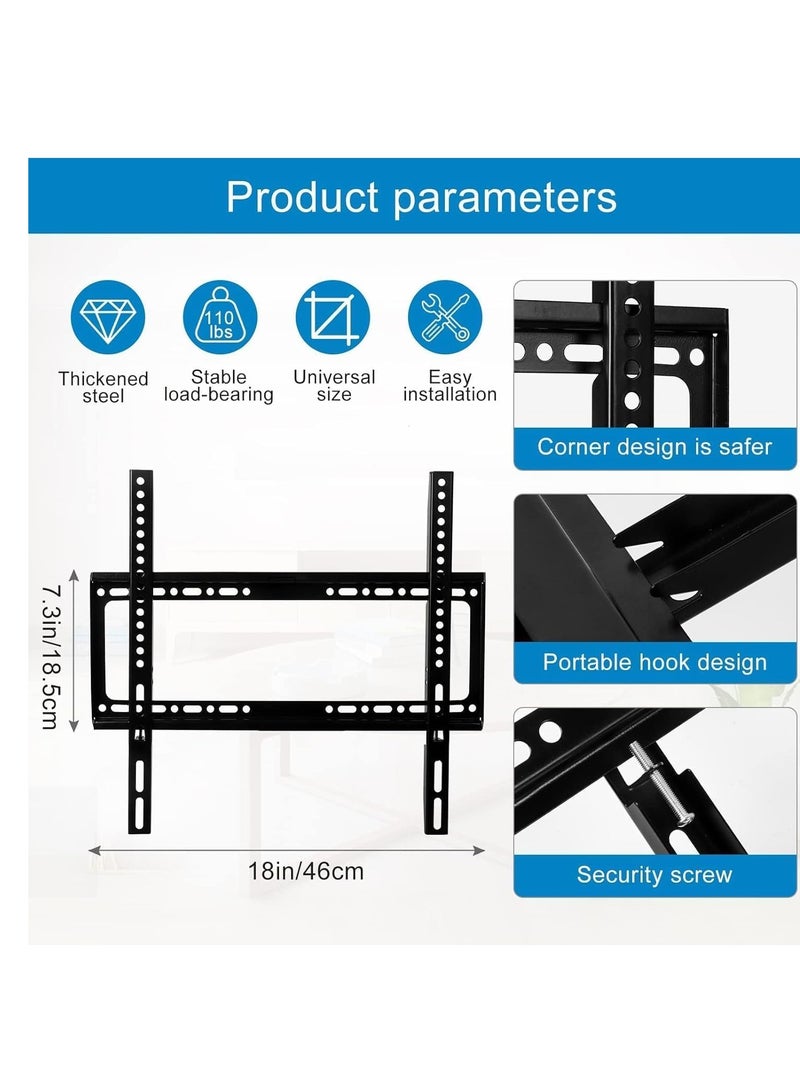 Tilting TV Wall Mount, TV Wall Mount for 32-85 Inch TV, Monitor Wall Mount for LED LCD Plasma 15˚ Tilting Load 60 kg VESA Max 800 x 400 with(LEVEL) - Image 4