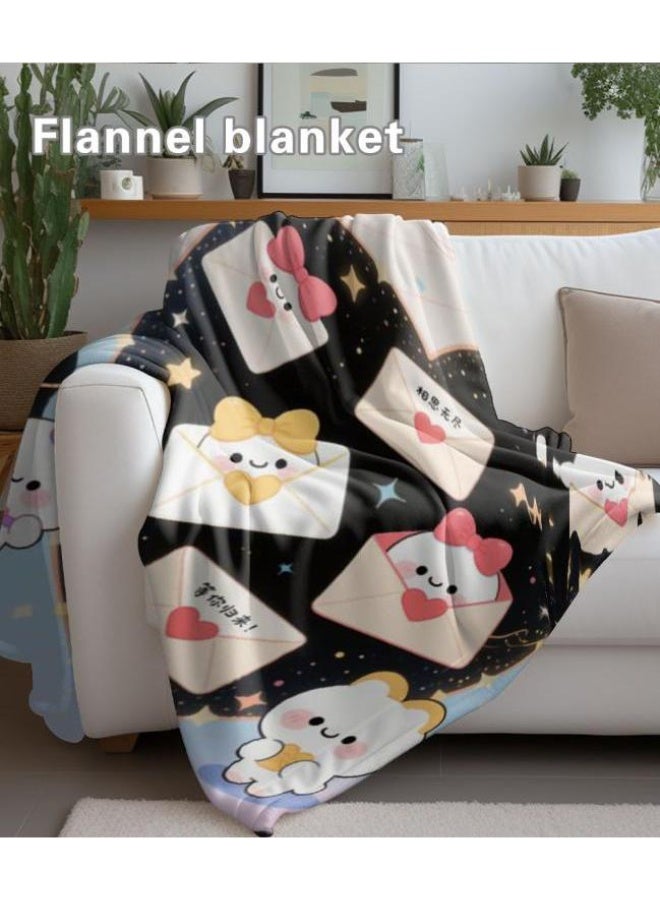 general Wisdom Fairy (latest) flannel thin blanket (warm and comfortable, suitable for sleep, game use, dust and sandproof) 150cm*200cm - 111 - Image 4