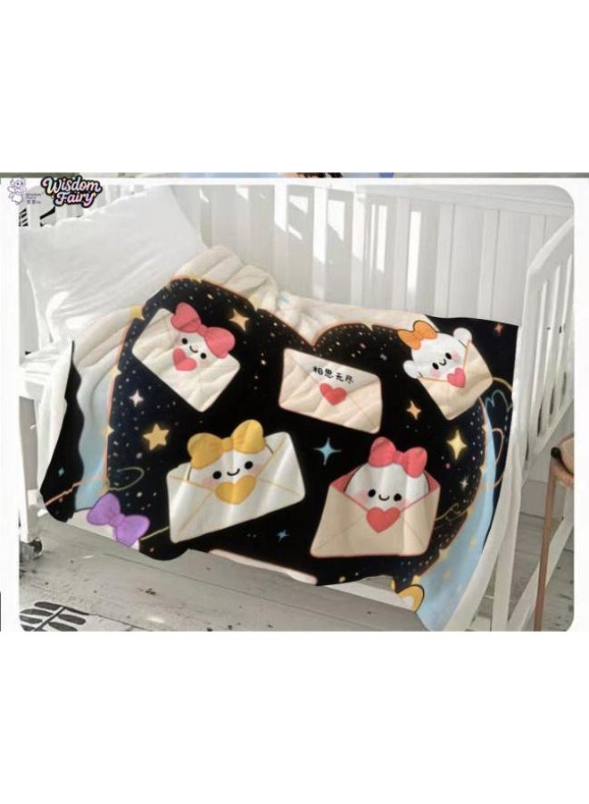 general Wisdom Fairy (latest) flannel thin blanket (warm and comfortable, suitable for sleep, game use, dust and sandproof) 150cm*200cm - 111 - Image 1