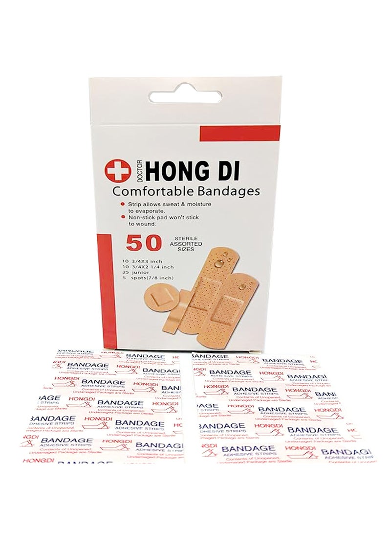 Antibacterial Fabric  Bandages – Flexible & Dirt Resistant, Strip Plasters for Minor Cuts & Scrapes, Helps Prevent Infection, Wrapped for First Aid Wound Care - Image 3