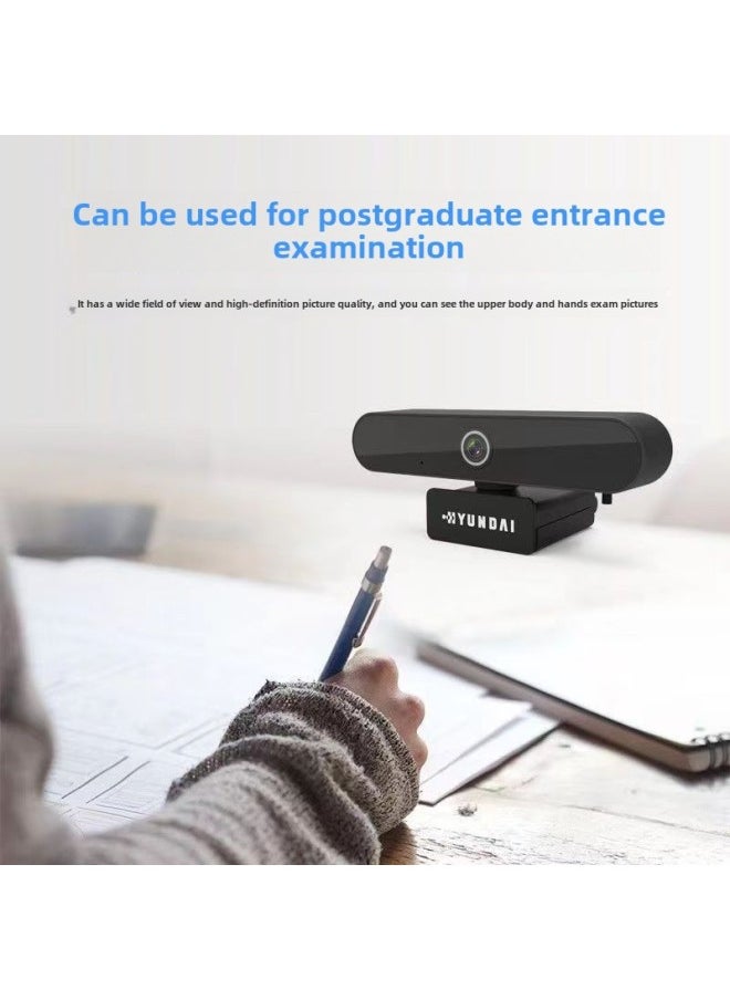 Generic Genuine Goods 1080 P Hyundai HYS001 Desktop Computer Live Camera With Microphone USB Drive-free HD-Color:Hyundai 001  - Image 2