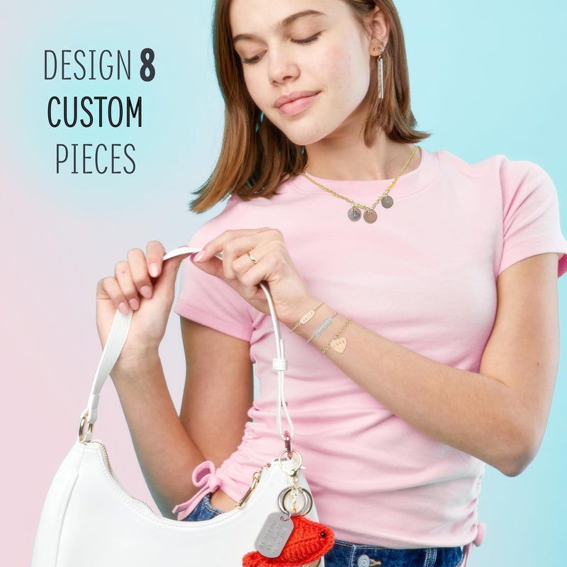 STMT D.I.Y. Hand Stamped , DIY Personalized Stamp Jewelry, Great Teenage Birthday Gift, Unique Handmade Jewelry & Name Plates, Bead Kits for Kids, Teens & Adults Ages 14+ - Image 2
