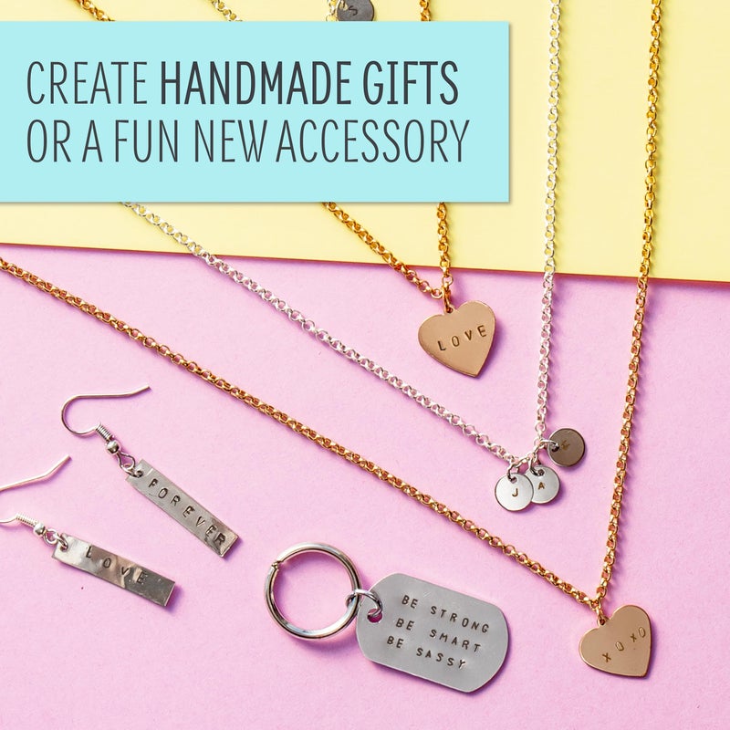 STMT D.I.Y. Hand Stamped , DIY Personalized Stamp Jewelry, Great Teenage Birthday Gift, Unique Handmade Jewelry & Name Plates, Bead Kits for Kids, Teens & Adults Ages 14+ - Image 3