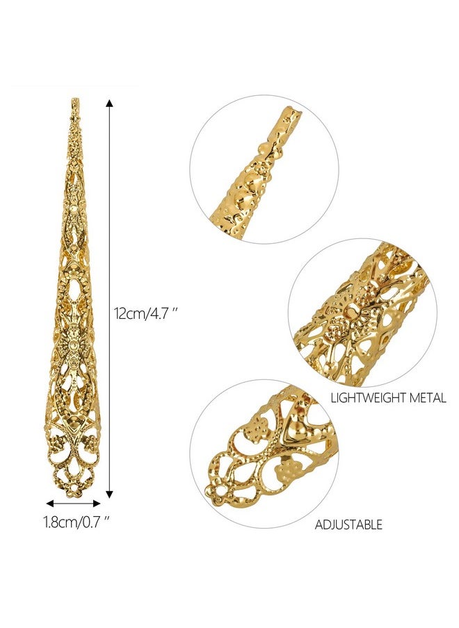 Ohlove 20Pcs Finger Nail Tip Claw Rings Finger Extensions For Halloween Cosplay Drama Dance Show Costume  - Image 2
