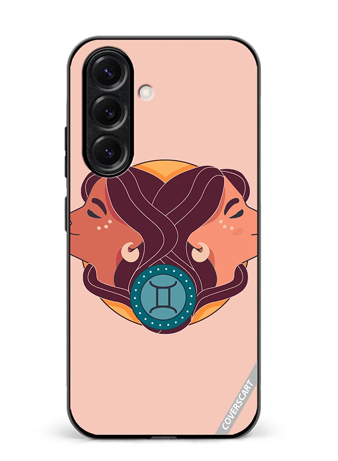 VR CREATIVE Protective Case Cover For Samsung Galaxy S25 Plus Gemini Zodiac Signs Design Multicolour