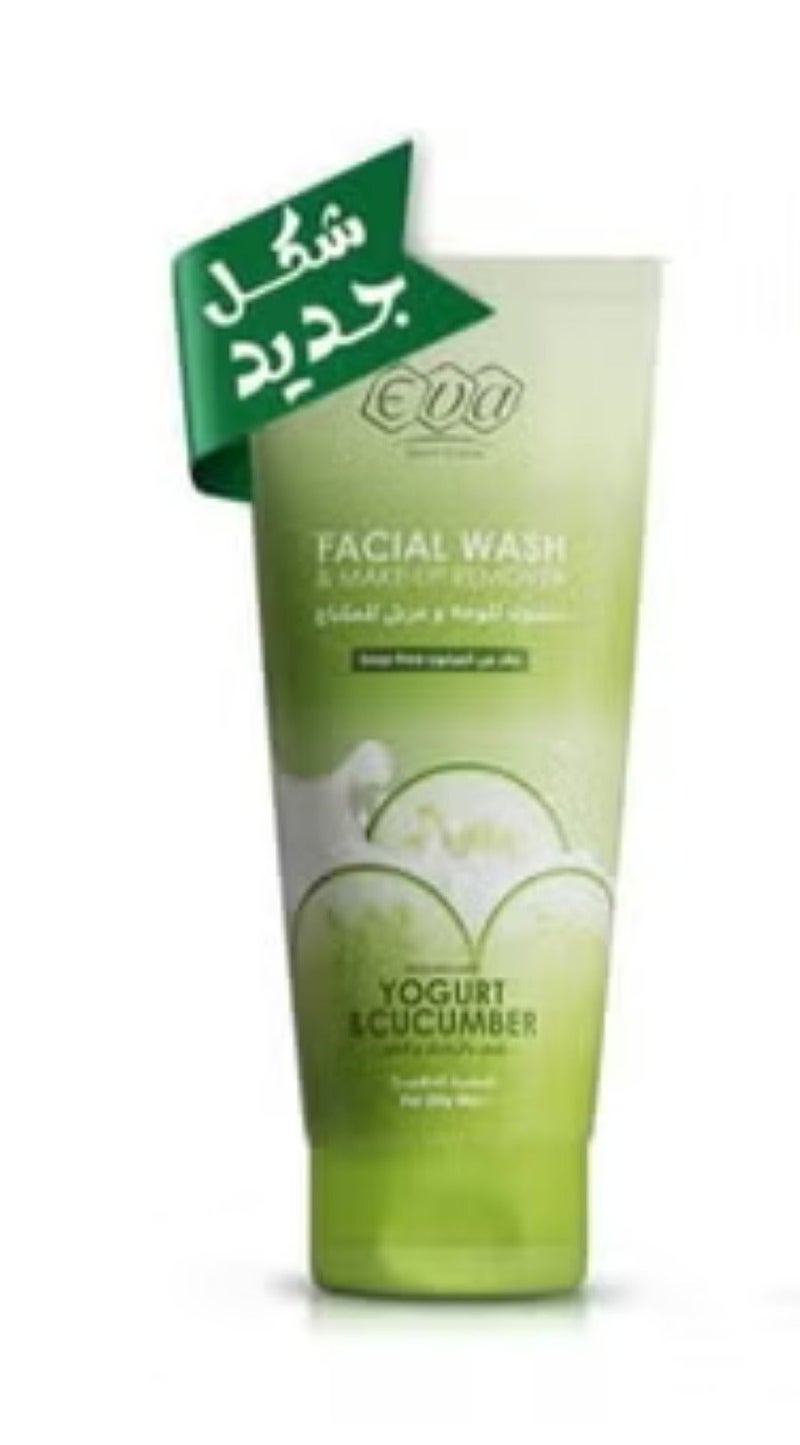 Eva Skin Care Face Wash And Makeup Remover With Yogurt And Cucumber 150 Ml