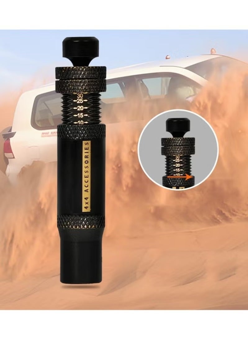 WALALLA Adjustable Auto-Stop Tire Deflator Valve Kit, 10-30 PSI, Screw-on Tire Air Down Tool for Off-road 4x4 Vehicles, Compatible with Jeep, Car, Motorcycle - Image 5