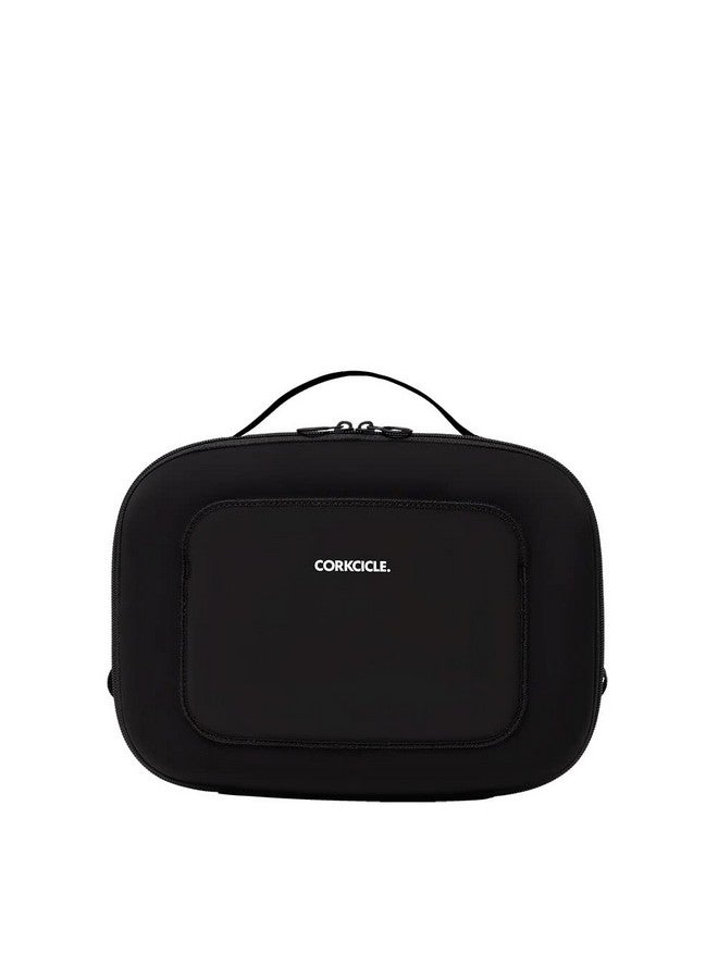 كوركسيكل حقيبة غداء معزولة من Corkcicle Lunchpod، مصنوعة من النيوبرين الأسود، 11 بوصة × 8.75 بوصة × 4 بوصة - صندوق غداء مقاوم للكسر يتسع لحاوية طعام سعة 16 أونصة - حقيبة تبريد مزودة بمقبض لسهولة الحمل، وجيب خارجي وداخلي  - Image 1