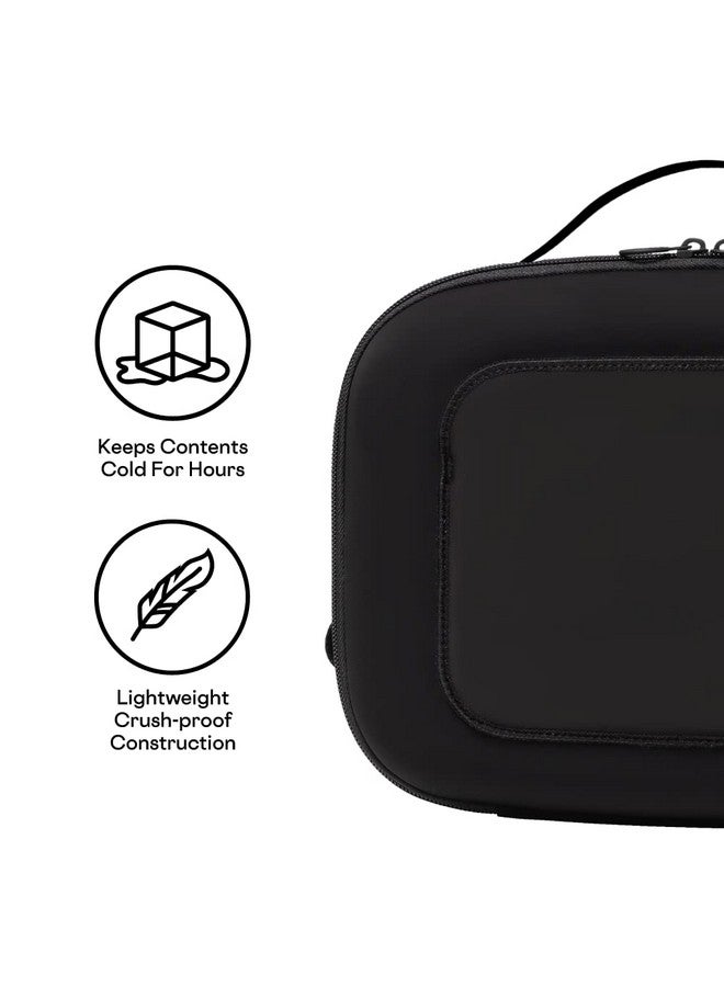 كوركسيكل حقيبة غداء معزولة من Corkcicle Lunchpod، مصنوعة من النيوبرين الأسود، 11 بوصة × 8.75 بوصة × 4 بوصة - صندوق غداء مقاوم للكسر يتسع لحاوية طعام سعة 16 أونصة - حقيبة تبريد مزودة بمقبض لسهولة الحمل، وجيب خارجي وداخلي  - Image 5
