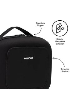 كوركسيكل حقيبة غداء معزولة من Corkcicle Lunchpod، مصنوعة من النيوبرين الأسود، 11 بوصة × 8.75 بوصة × 4 بوصة - صندوق غداء مقاوم للكسر يتسع لحاوية طعام سعة 16 أونصة - حقيبة تبريد مزودة بمقبض لسهولة الحمل، وجيب خارجي وداخلي  - Image 4