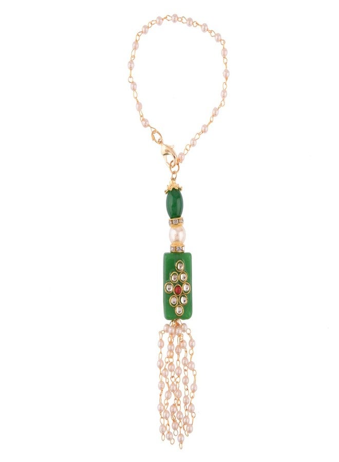 Efulgenz Combo of 2 Kundan Crystal Rakhi for Lumba Set for Brother Bhaiya Bhabhi Rakhis - Image 2