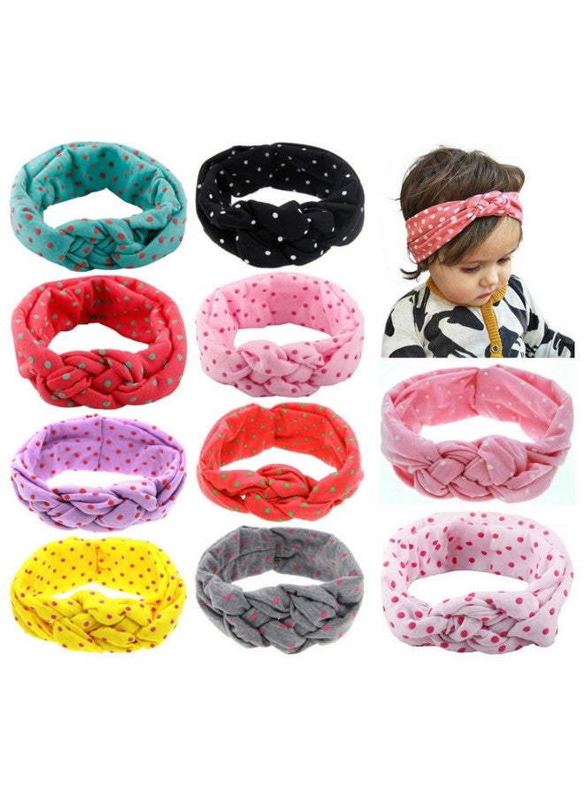 Toptim Baby Headbands Turban Knotted, Girl's Headband for Newborn,Toddler and Childrens (10Pack-CL3) - Image 1