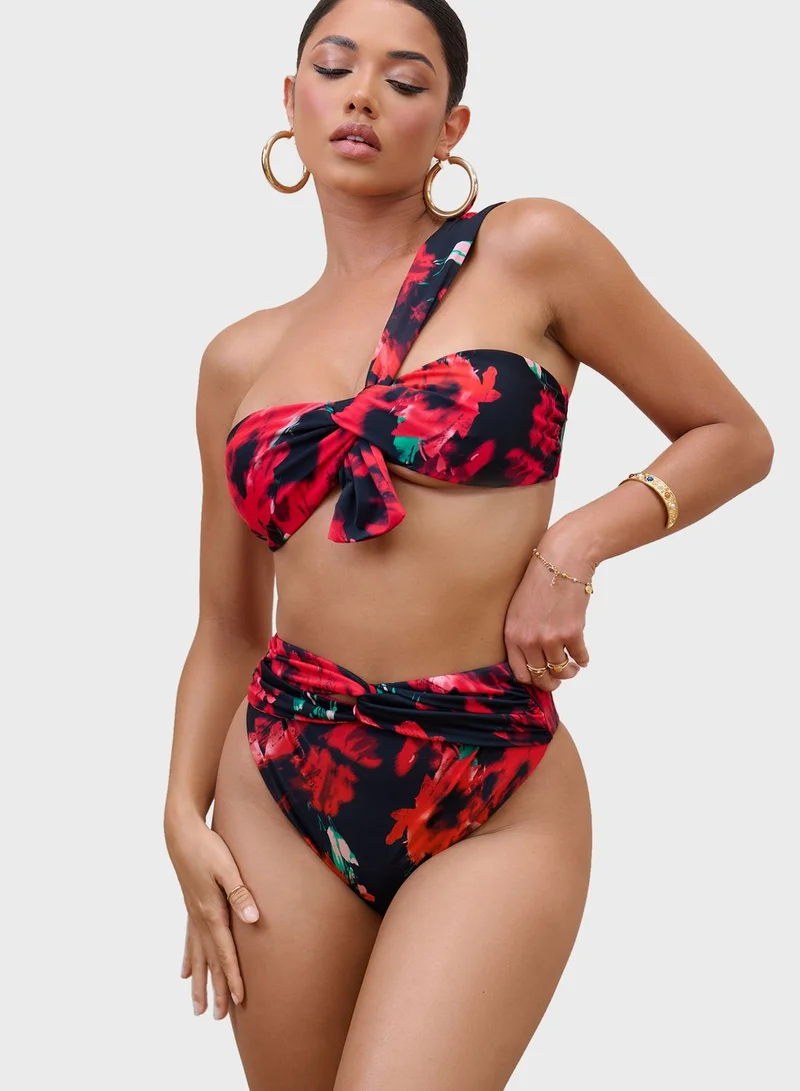 Club L London Knot Detail Bikini Top