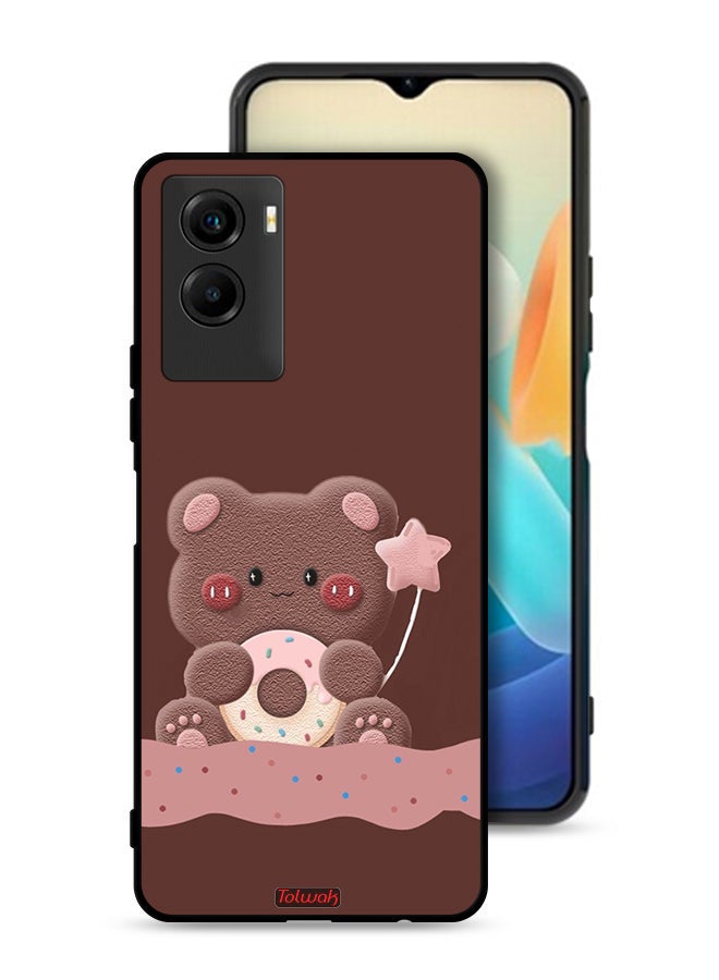 Tolwak Vivo Y55s 5G (2021) Protective Case Cover Donut Bear - Image 1