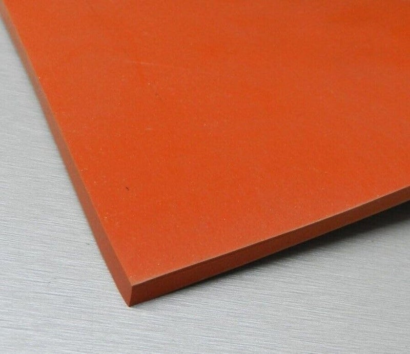 JTS Silicone Rubber Sheet High Temp, Heat Resistant, Heavy Duty, Smooth Finish, 7 X 7 Inch, 1/4 Inch Thickness for DIY Gaskets, Seals, Flooring, Orange Commercial Grade Made in USA - Image 3