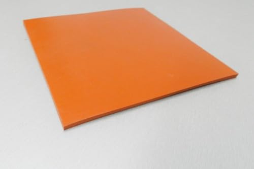 JTS Silicone Rubber Sheet High Temp, Heat Resistant, Heavy Duty, Smooth Finish, 7 X 7 Inch, 1/4 Inch Thickness for DIY Gaskets, Seals, Flooring, Orange Commercial Grade Made in USA - Image 4