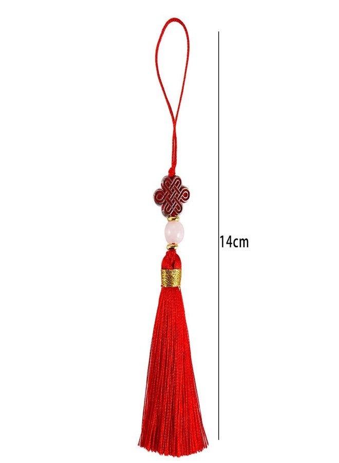 Pokinge 5Pcs Chinese Knot Tassel Pendant Hanging Key Chains Backpack Pendant Chinese Traditions New Year Element DIY Decor Ornaments Accessories - Image 2