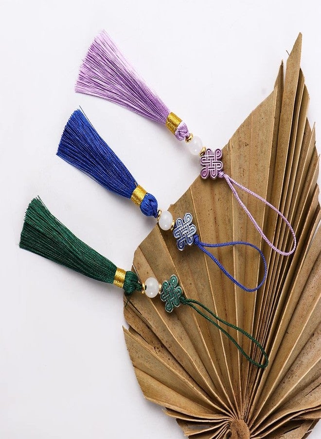 Pokinge 5Pcs Chinese Knot Tassel Pendant Hanging Key Chains Backpack Pendant Chinese Traditions New Year Element DIY Decor Ornaments Accessories - Image 3