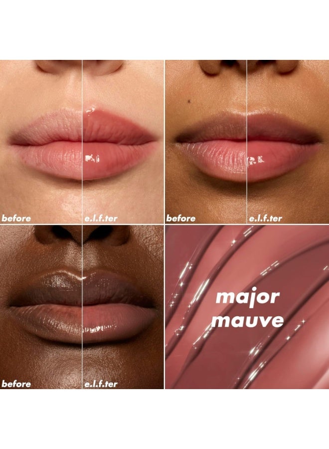 إلف زيت الشفاه المنعش والمكثف للشفاه بلون الموف الكبير - Image 2