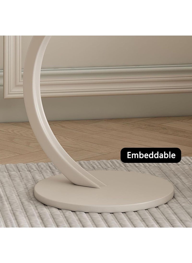 Y&D - End Table Side Table With Cloud Shape C-Shaped Coffee Table With Metal Frame For Couch,Beside Small Table For Living Room Bedroom Indoor & Outdoor Nightstand - Image 1