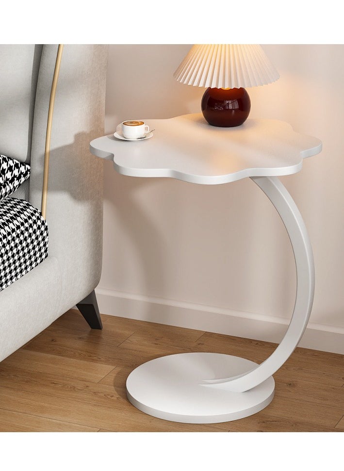 Y&D - End Table Side Table With Cloud Shape C-Shaped Coffee Table With Metal Frame For Couch,Beside Small Table For Living Room Bedroom Indoor & Outdoor Nightstand - Image 1