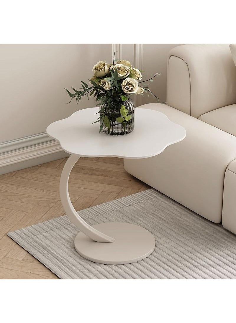 Y&D - End Table Side Table With Cloud Shape C-Shaped Coffee Table With Metal Frame For Couch,Beside Small Table For Living Room Bedroom Indoor & Outdoor Nightstand - Image 1