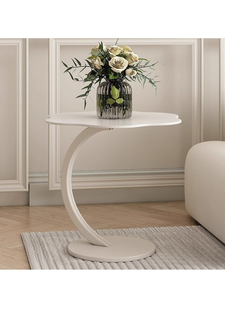 Y&D - End Table Side Table With Cloud Shape C-Shaped Coffee Table With Metal Frame For Couch,Beside Small Table For Living Room Bedroom Indoor & Outdoor Nightstand - Image 1
