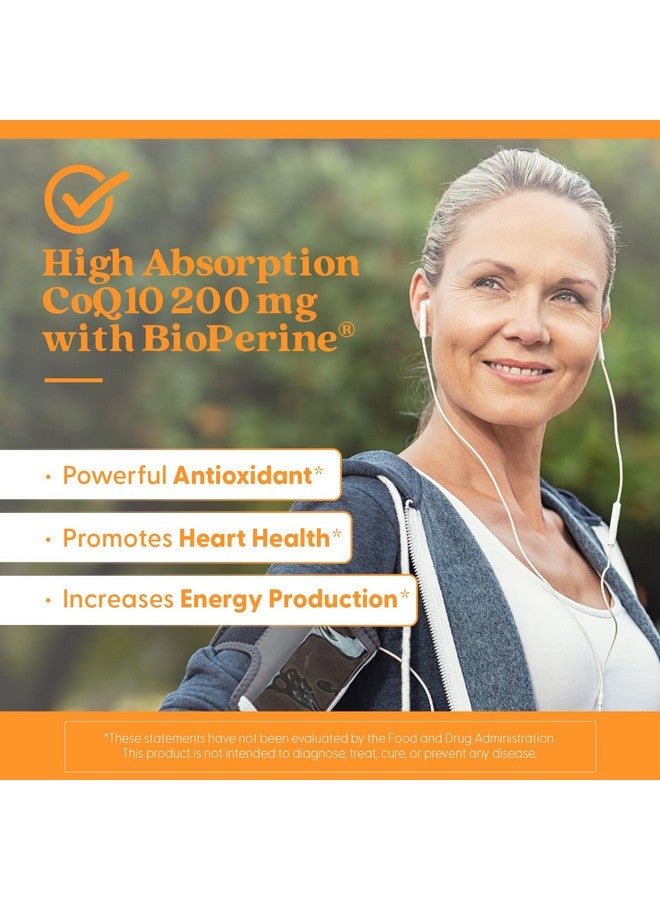 Doctor's Best High Absorption COQ10, Heart & Energy Support, USP Verified, Naturally Fermented CoQ10, Non-GMO Gluten Free, Soy Free, Vegetarian 60 Veggie Softgels - Image 5